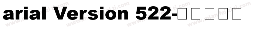 arial Version 522字体转换